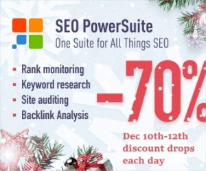 SEO Powersuite Massive Christmas Discount - but be quick